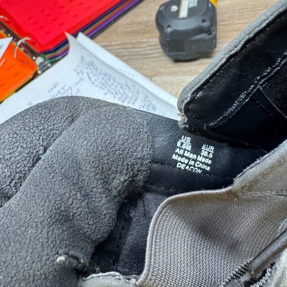 Circus By Sam Edelman Deacon Gray Block Heel Ankle Boot Women's Size 6.5 - Picture 7 of 9